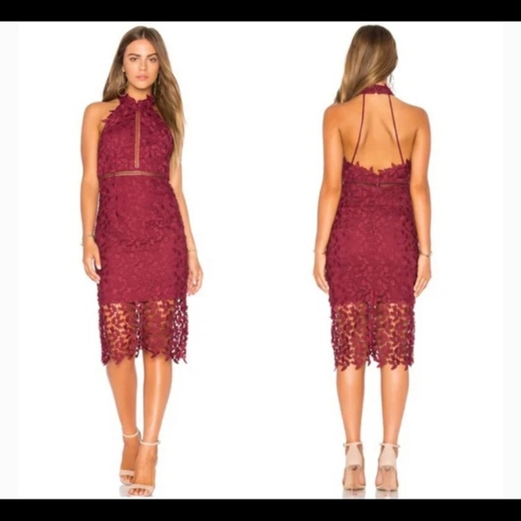 NWT Bardot Halter Lace Dress - Picture 1 of 5